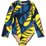 Long Sleeve One-Piece Swimsuit, Multi