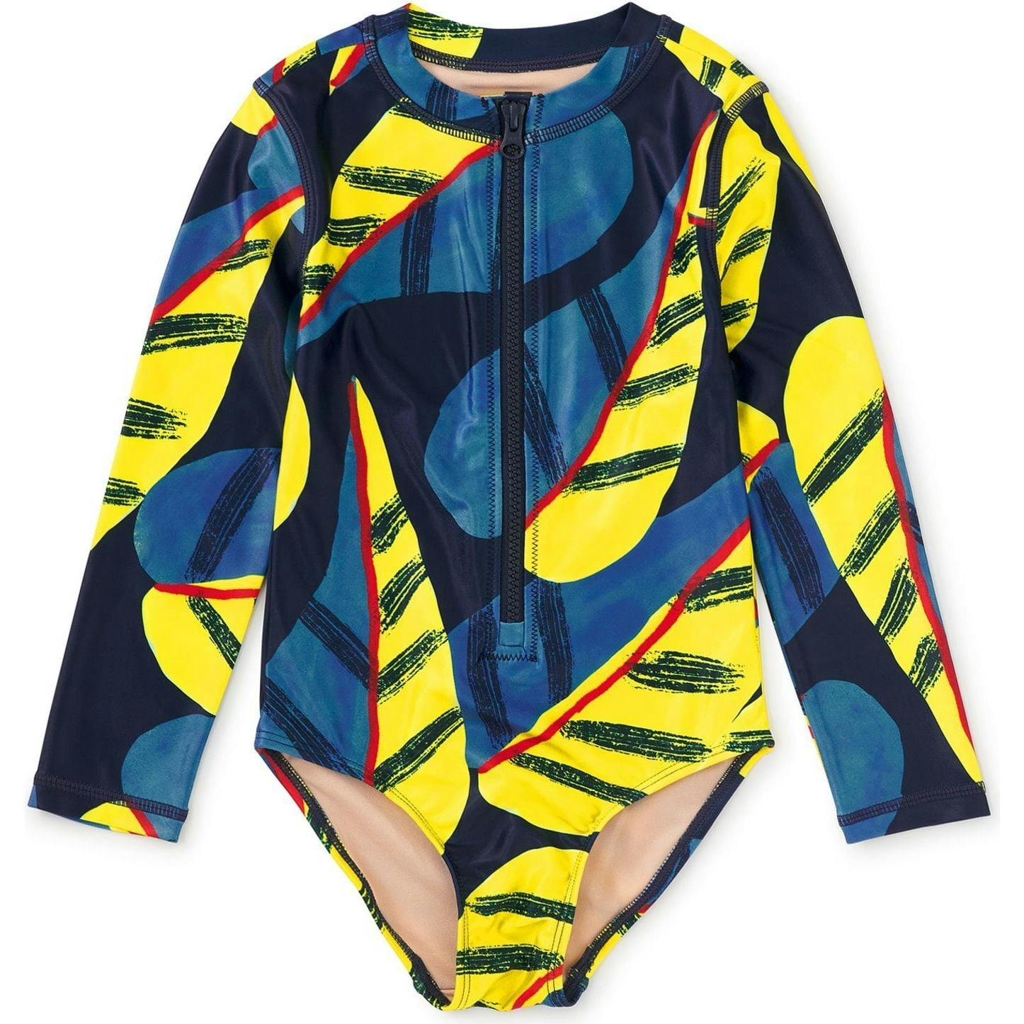 Long Sleeve One-Piece Swimsuit, Multi