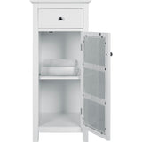 Connor Floor Cabinet with Adjustable Shelf and Storage Drawer