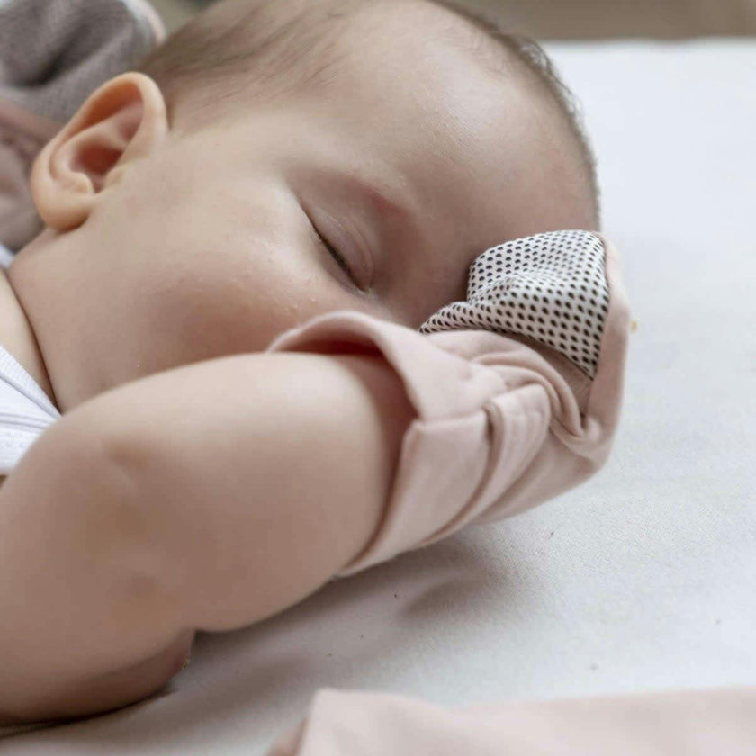STAY ON MITTS | MIDNIGHT — Bamboo Organic Cotton Blend, 0–6M