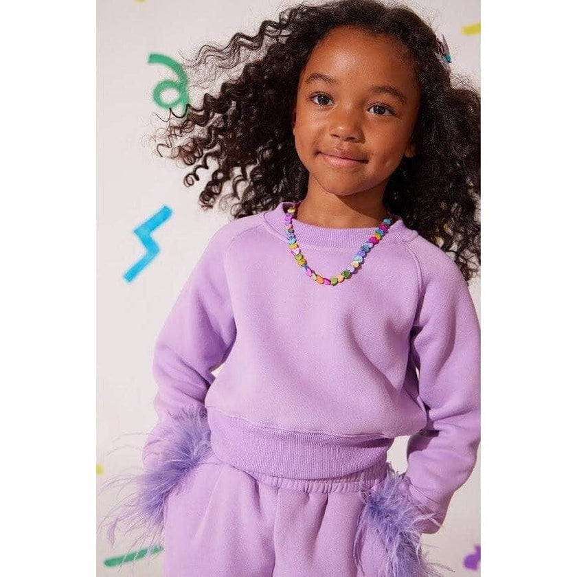 Lavender Feather Athletic Set