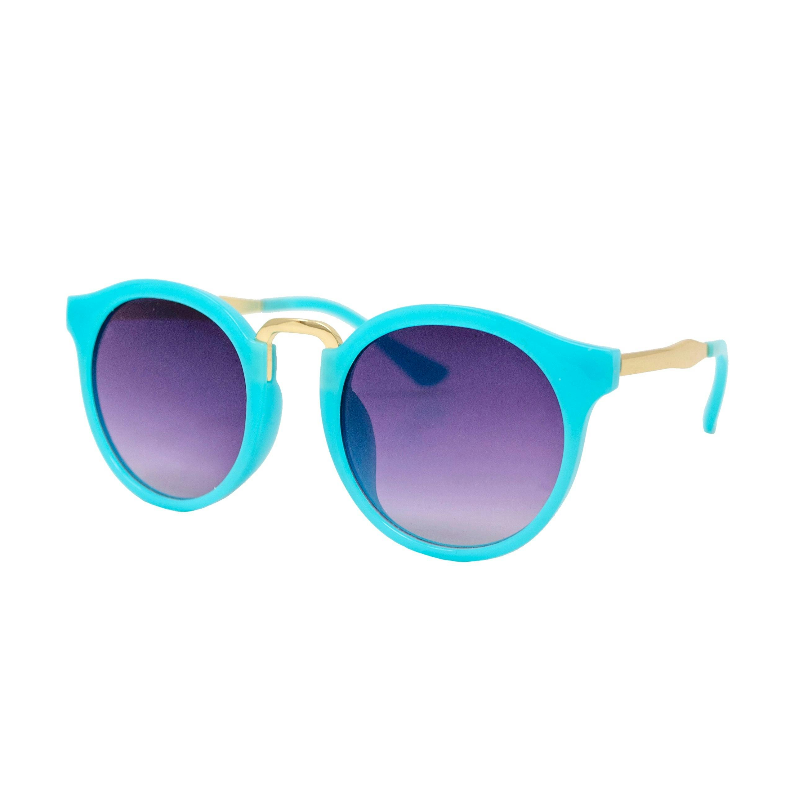 Teal Retro Sunglasses