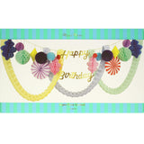 Happy Birthday Honeycomb Garland