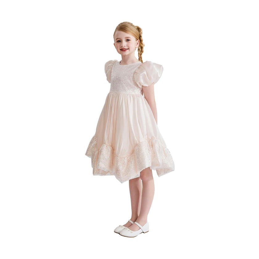Pink Aurora Glitter Party Dress