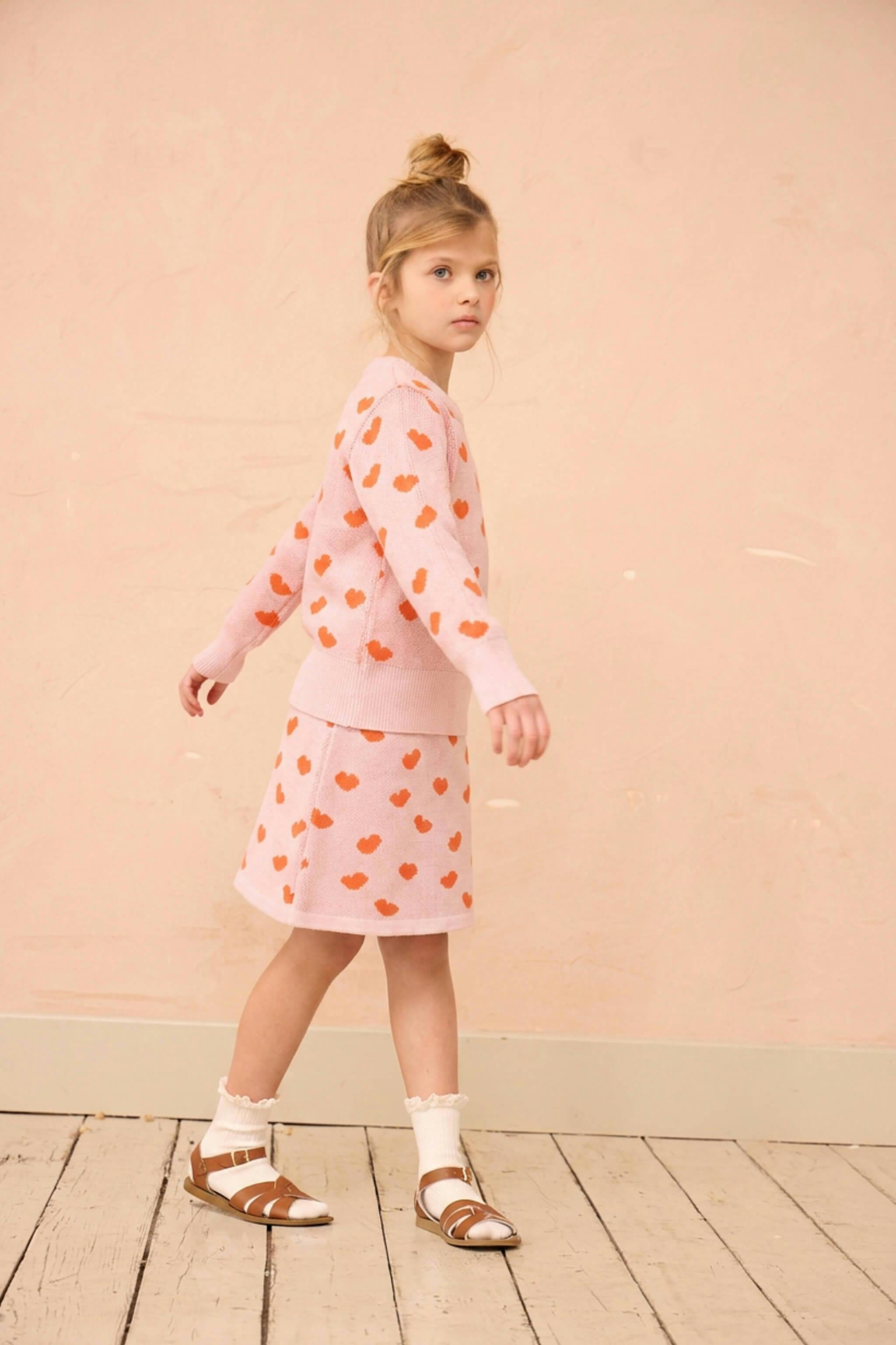 Love Hearts Skirt | Rose