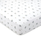 Feuille Bluer Sateen Crib Sheet