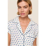 Gisele Printed TENCEL Modal Shortie PJ Set, Blue