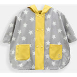 Stars Print Rain Hooded Poncho