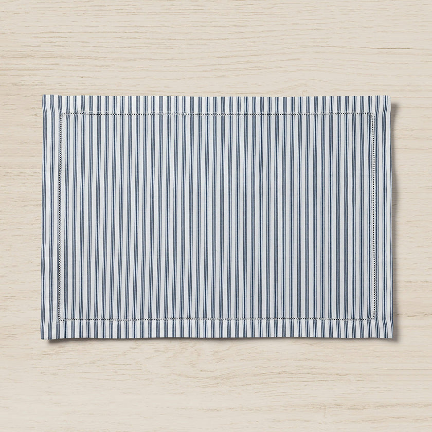 Navy French Ticking Placemats