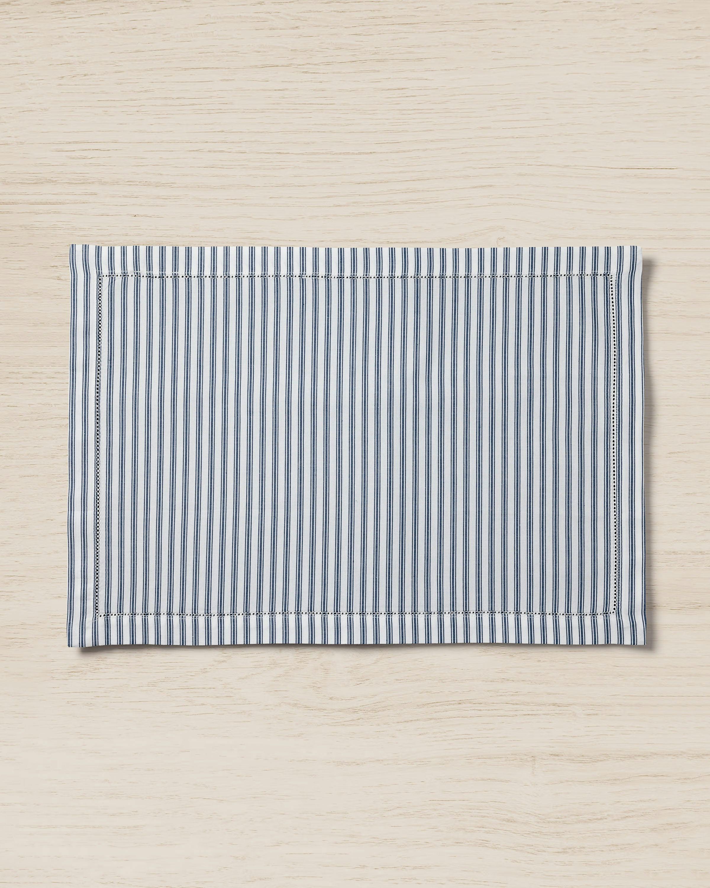 Navy French Ticking Placemats