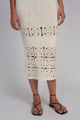 JANA CROCHET SKIRT | IVORY