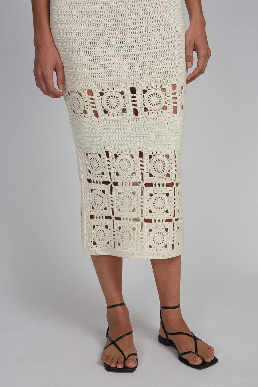 JANA CROCHET SKIRT | IVORY
