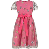 Aster Sequin Star Tulle Girls Party Dress