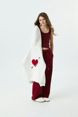 Lea White French Terry Oversized Hoodie - Ace