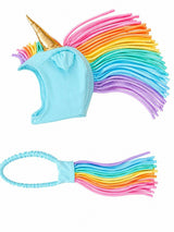 Sky Blue Unicorn Hat and Tail Set
