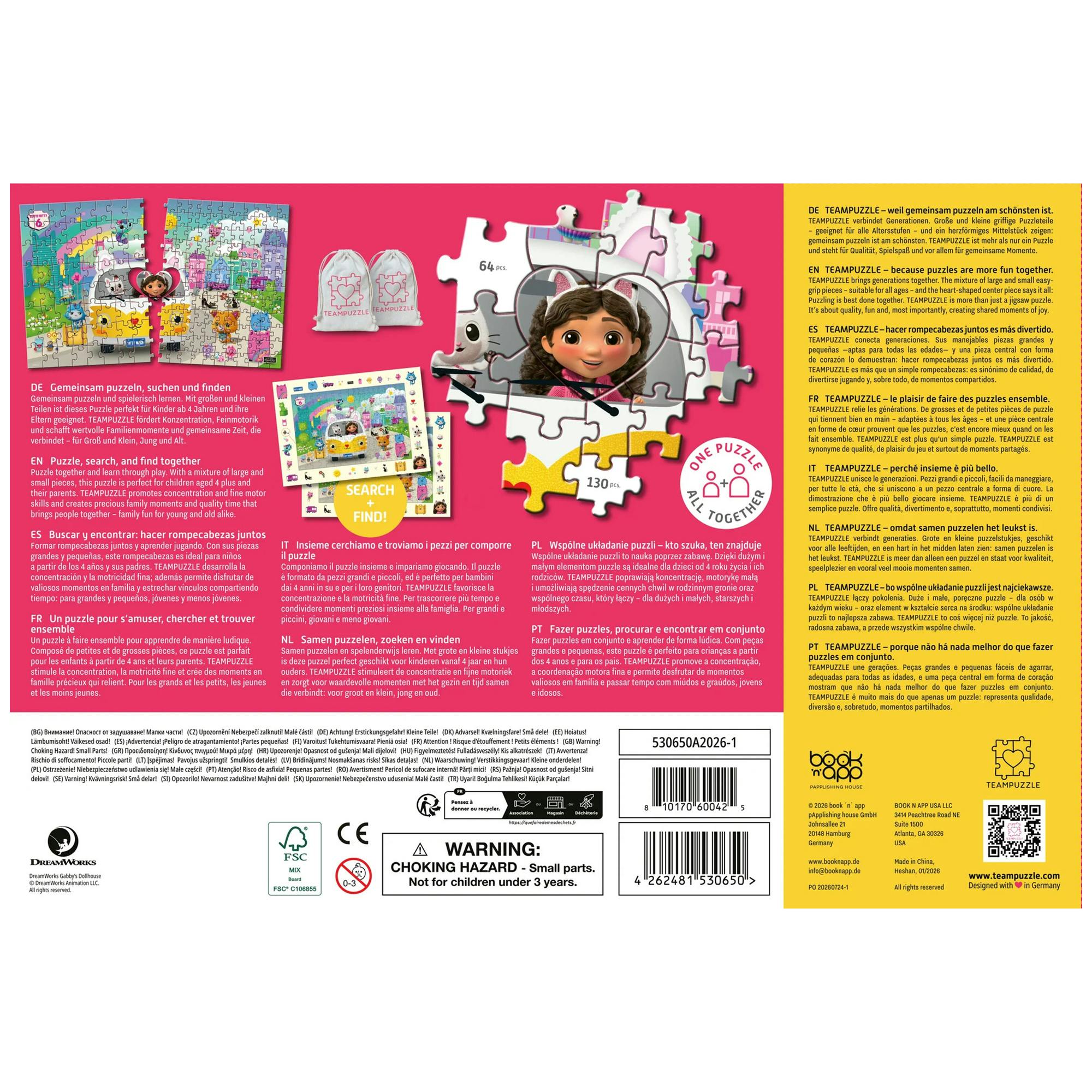 TeamPuzzle: Gabby's Dollhouse - 194pc