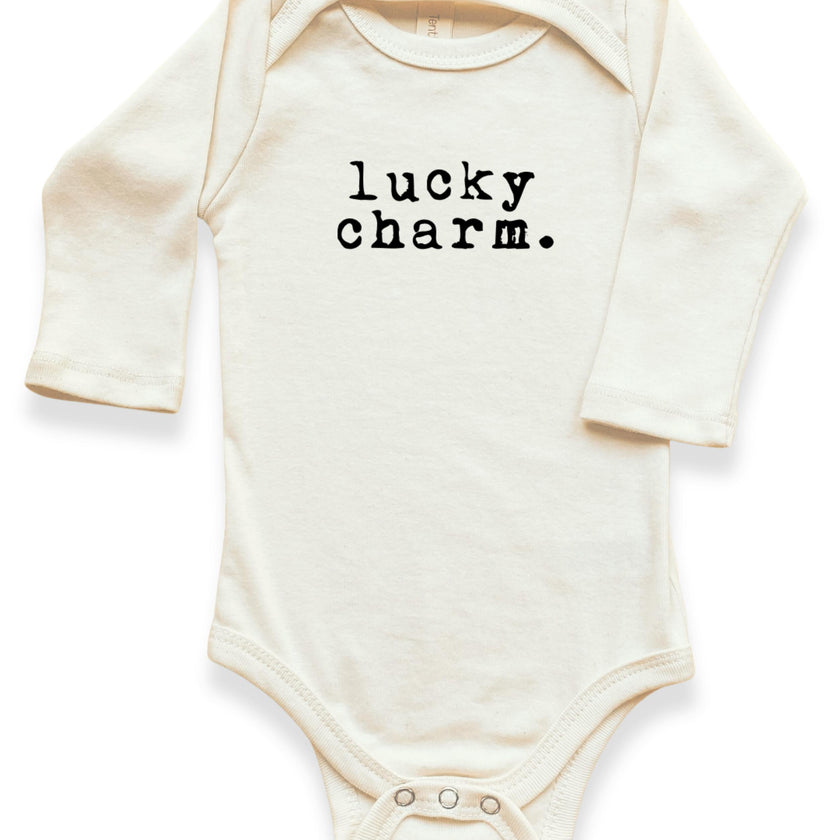 Lucky Charm Organic Baby Bodysuit Long Sleeve