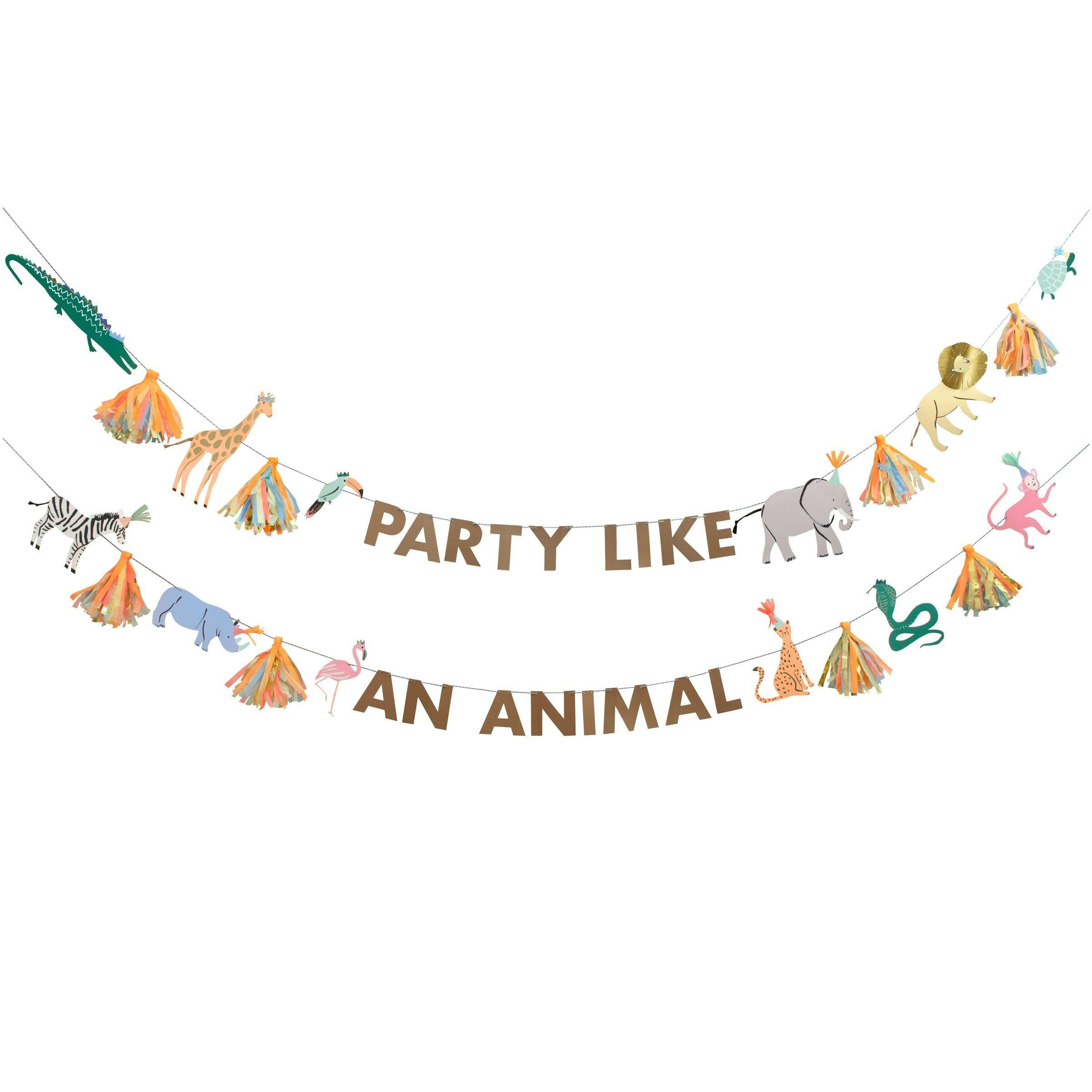 Safari Animals Large Garland Set