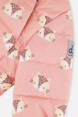 Baby Two Piece Snowsuit Rose Leopard Print