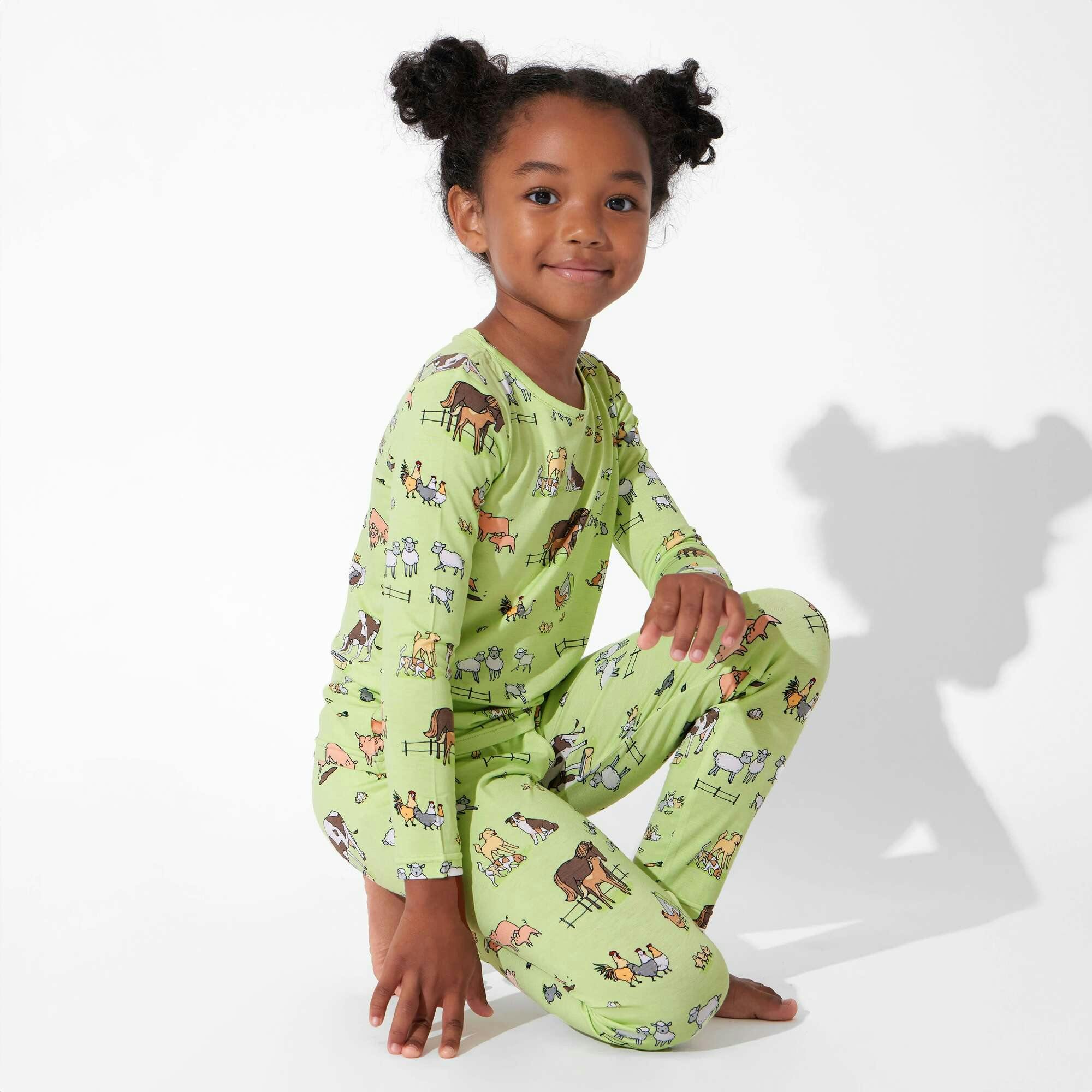 Farm Animals Bamboo Kids Pajamas