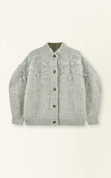 Cusco Shell Cardigan in Dove Grey