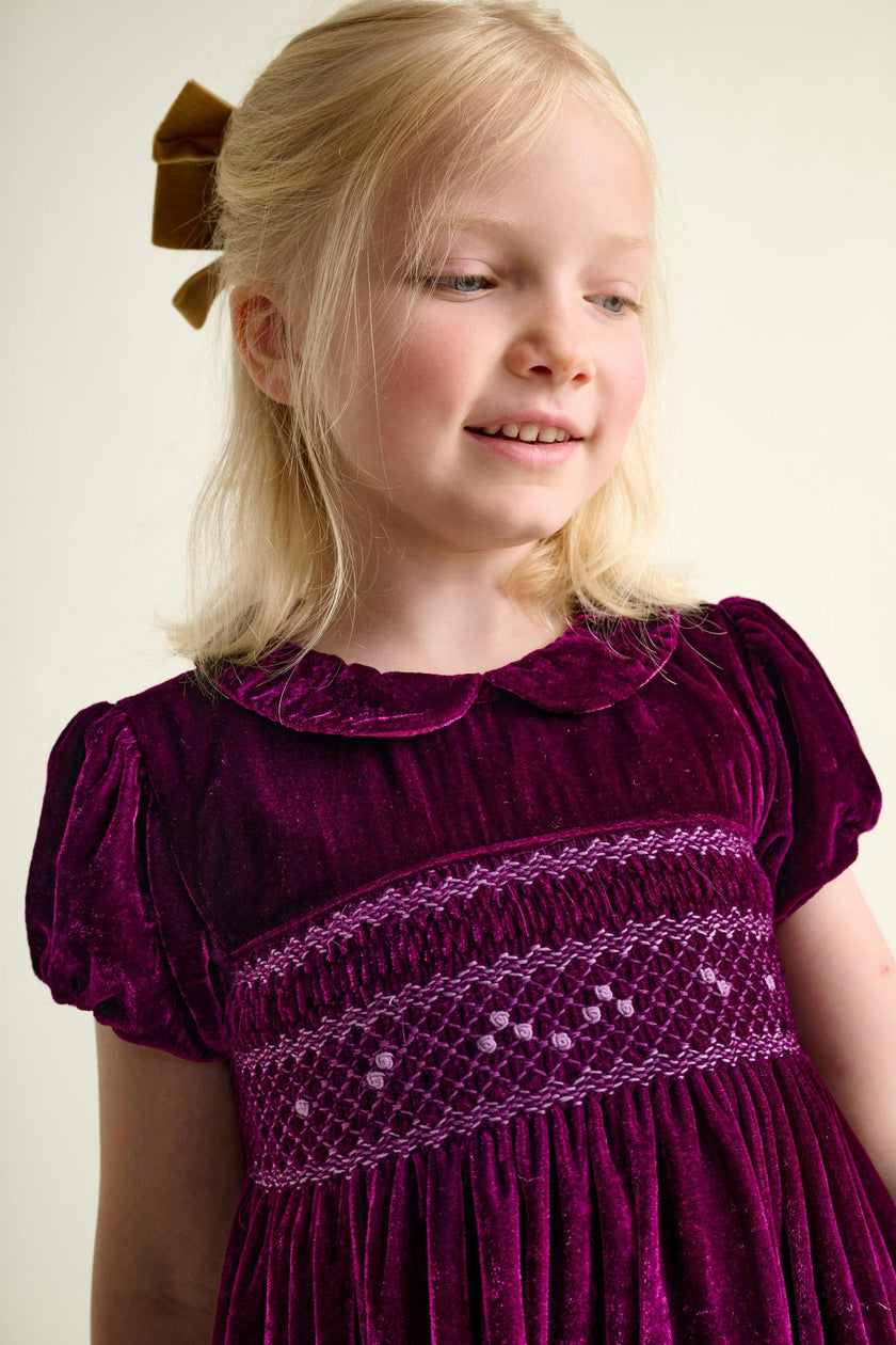 Smocked Girls Party Dress Janey