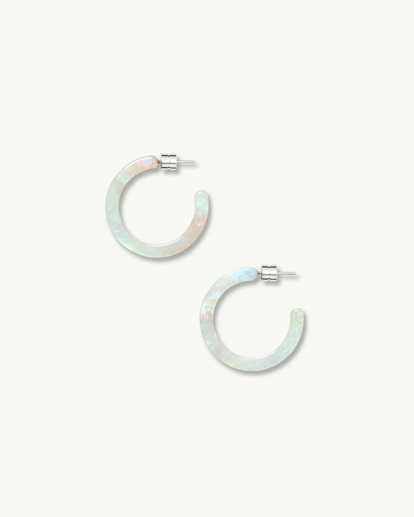 Mini Hoops in Astral Mint