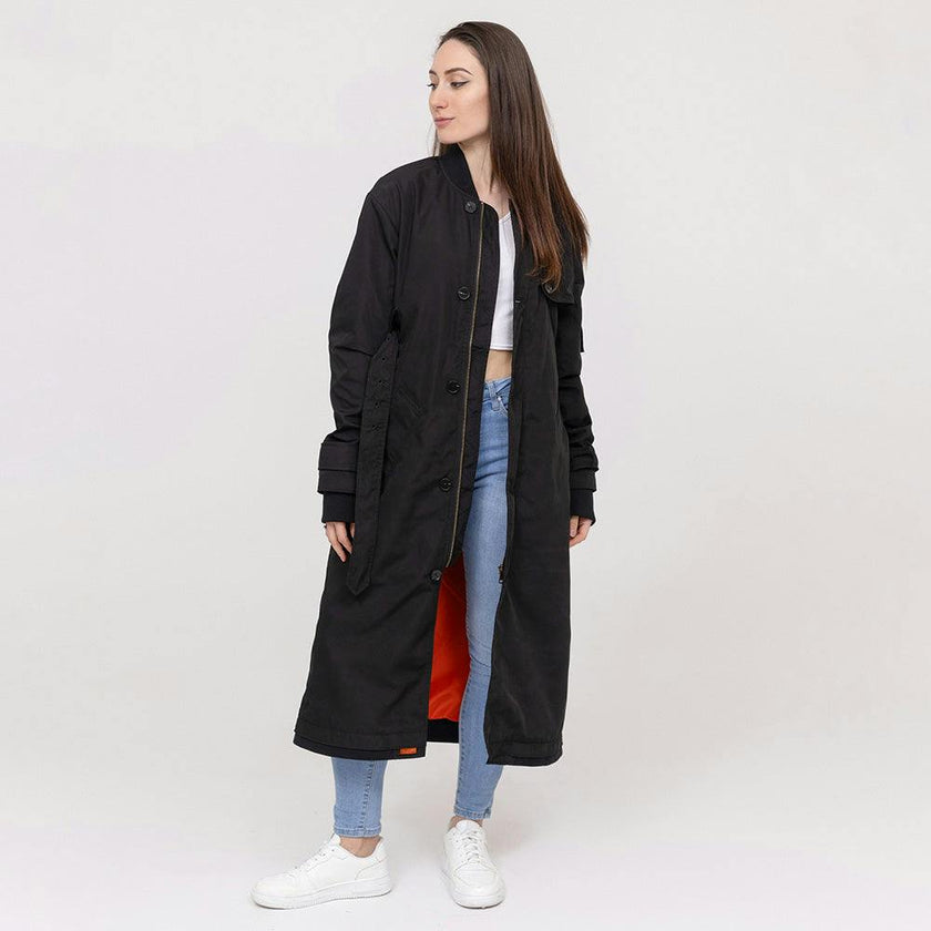 BOMBERS ORIGINAL Audrey Classic Trench Coat - Black