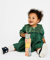 Gigi Dress, Green Holiday Plaid