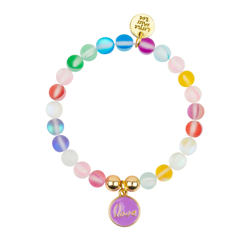 Confetti Bracelet With Love Enamel Charm