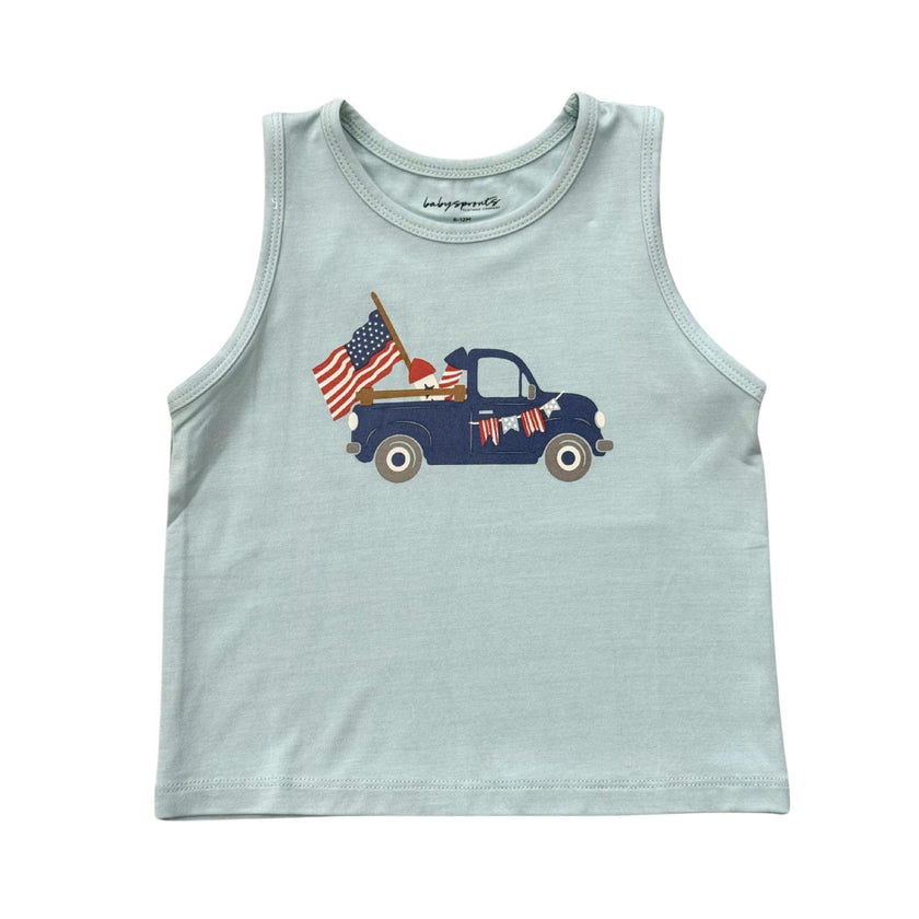 Boys Tank Top in American Truck