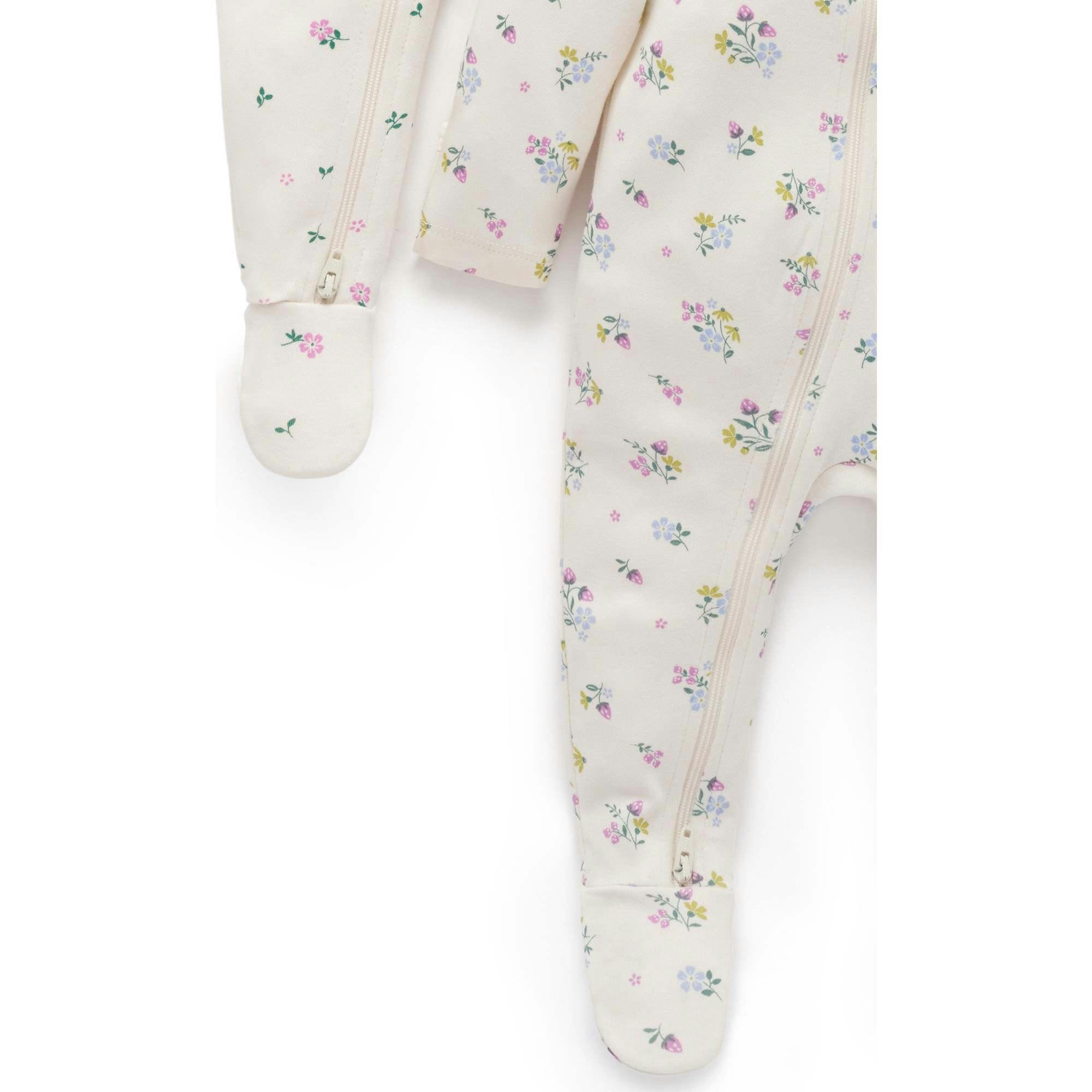 Printed Zip Growsuit Pack Cherry Blossom Print