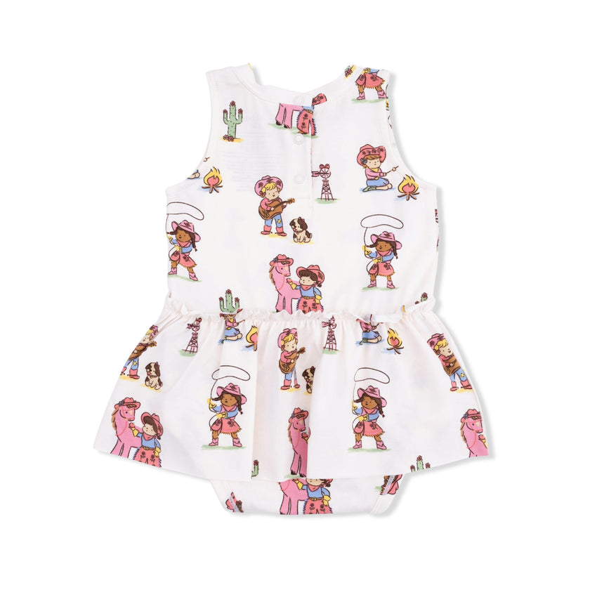 Vintage Cowgirls - Bodysuit with Skirt