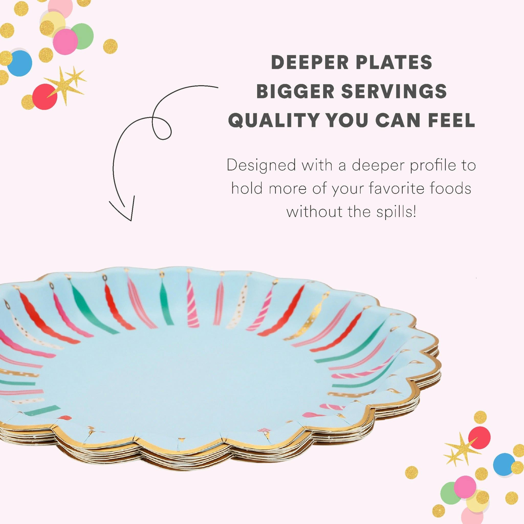 Birthday Candles Dessert Plates (10 count)