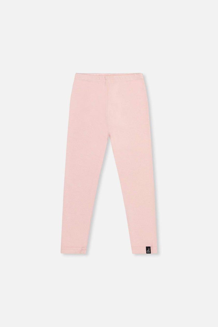 Rib Leggings Pale Dusty Pink