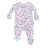 Elizabeth's Garden - 2 Way Ruffle Back Zipper Footie
