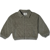 Organic Quilted Bomber Corduroy Jacket