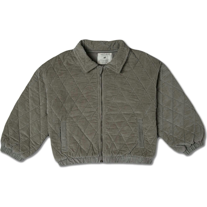Organic Quilted Bomber Corduroy Jacket