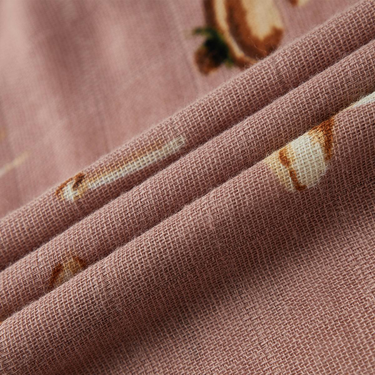 Mushroom Contour Four Layer Burp Cloth