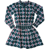 Nutcracker Checks Tiered Tween Long Sleeves Dress