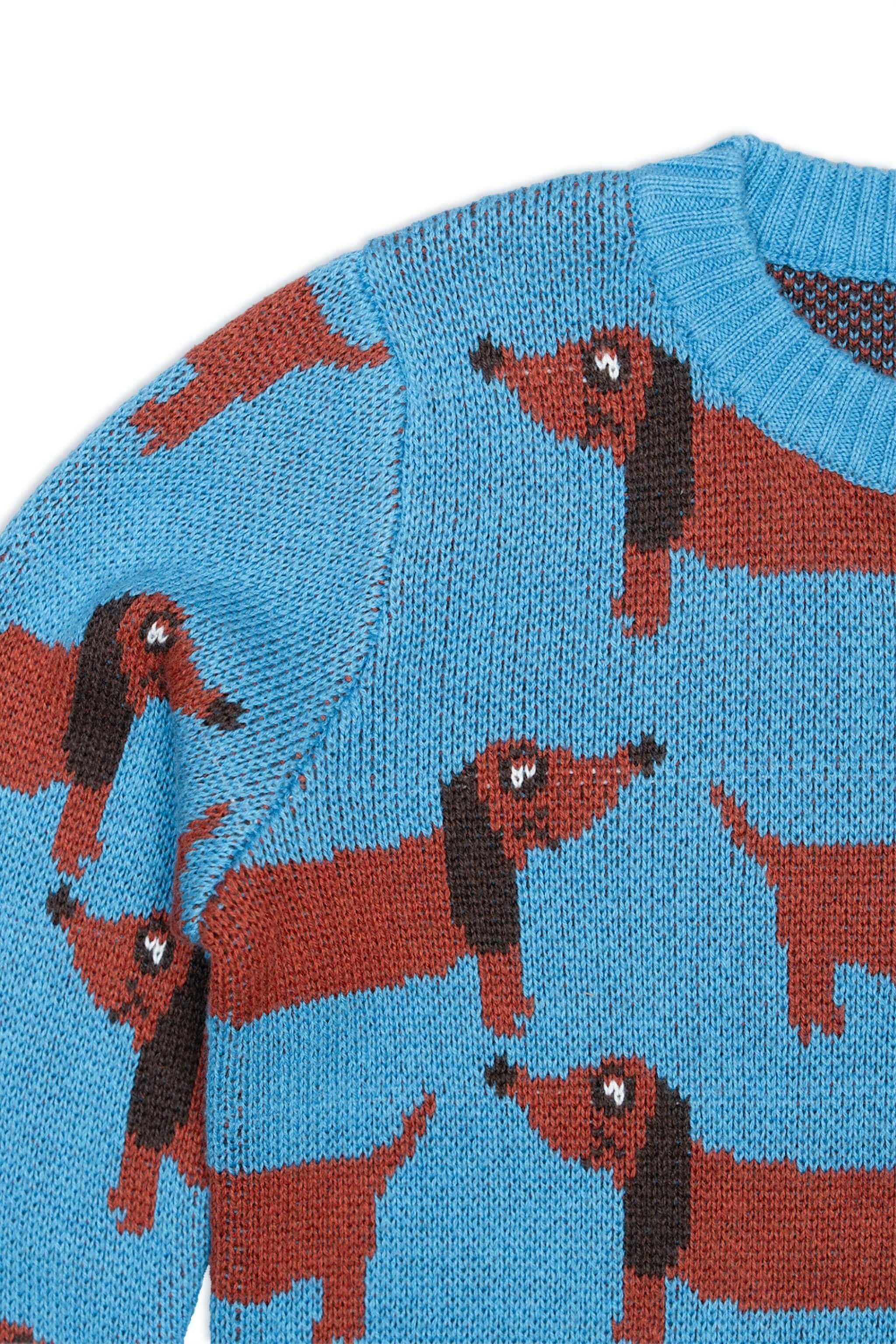 Dachshund Jumper | Iceland Blue