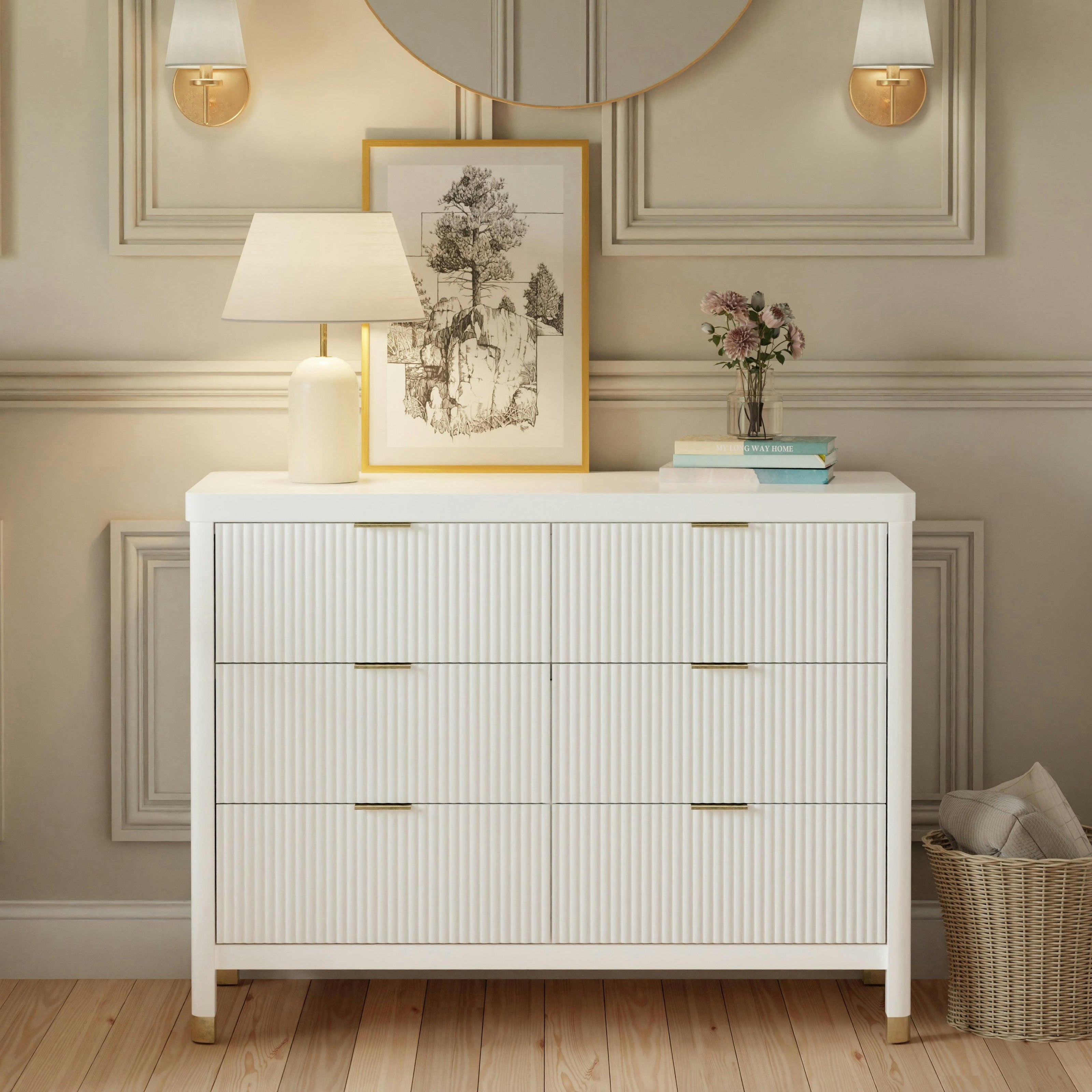 Namesake Brimsley Tambour 6-Drawer Assembled Dresser (46