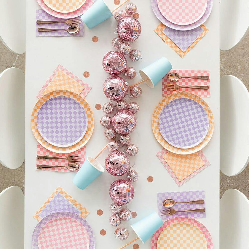 Check It! Purple Posse Small Napkins