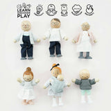 Wooden Dolls House Family