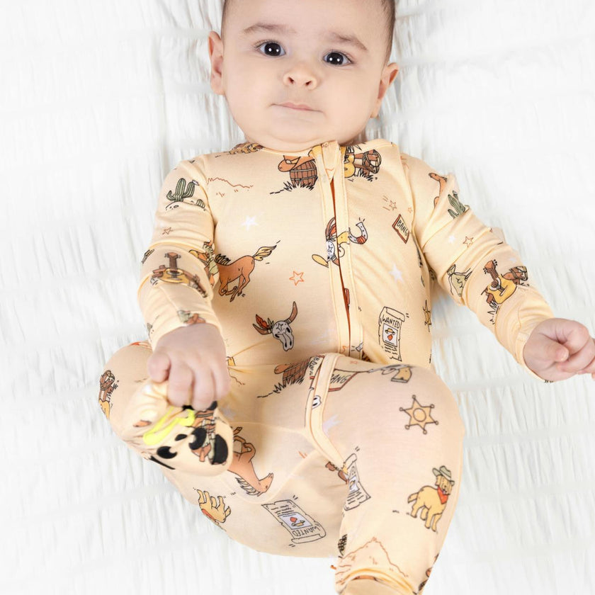 Cowboy Bamboo Convertible Footie