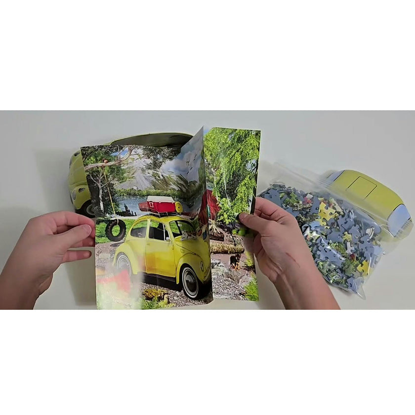 VW Beetle Camping Tin - 550 PC Puzzle