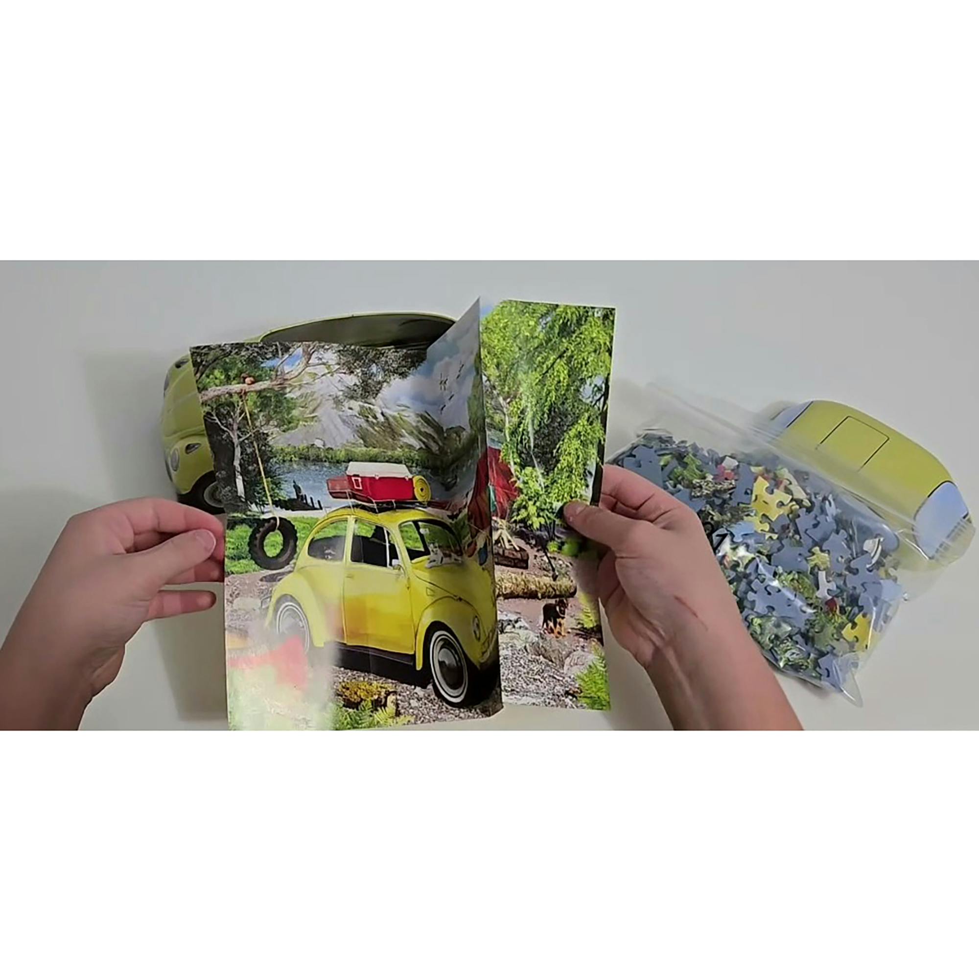 VW Beetle Camping Tin - 550 PC Puzzle