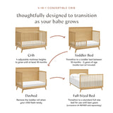 Babyletto Palma 4-in-1 Convertible Crib with Toddler Bed Conversion Kit