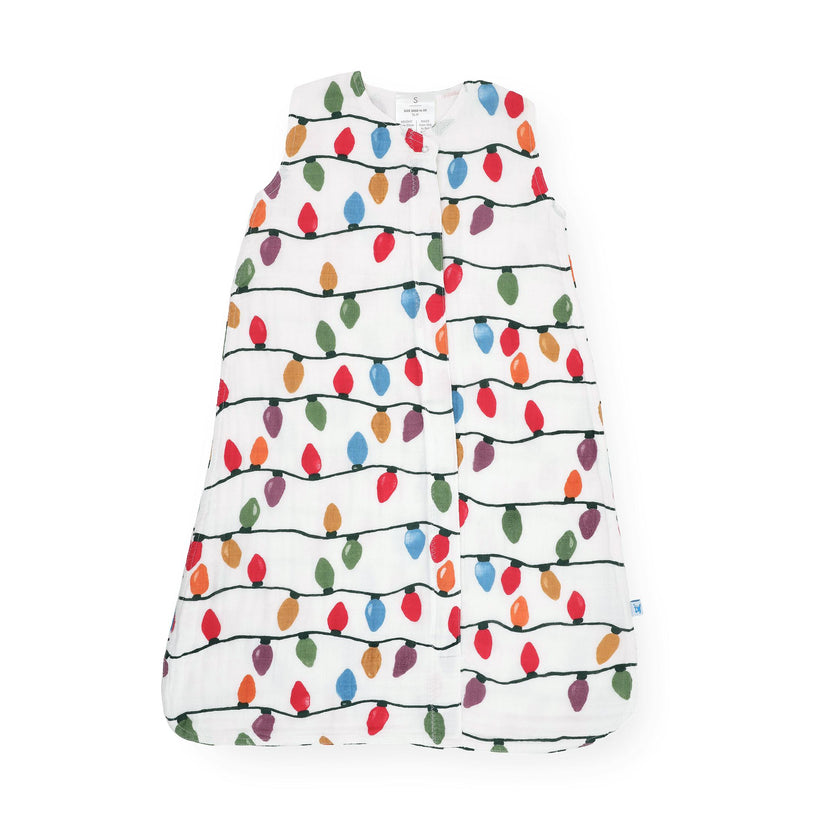 Cotton Muslin Sleep Bag - Christmas Bulbs