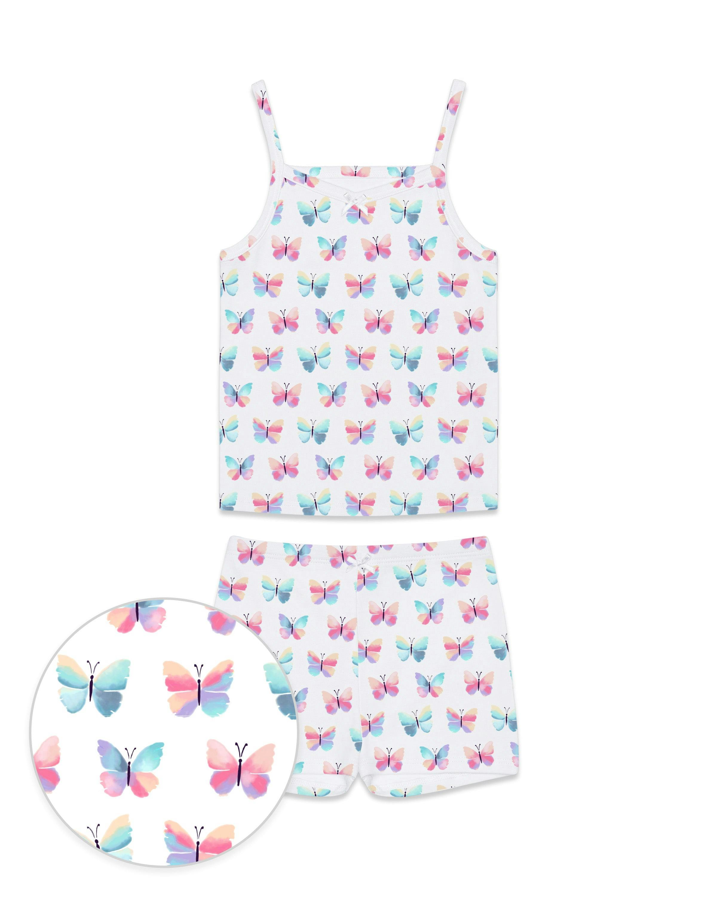 The Organic Cami and Short Set [Butterflies]